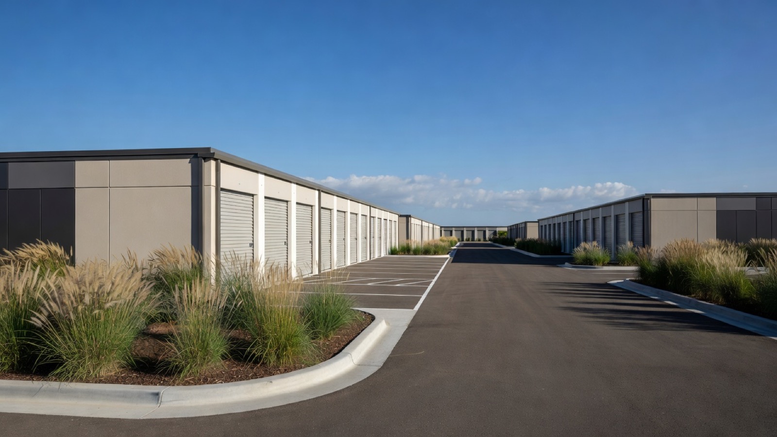Self-storage facility detail and materials